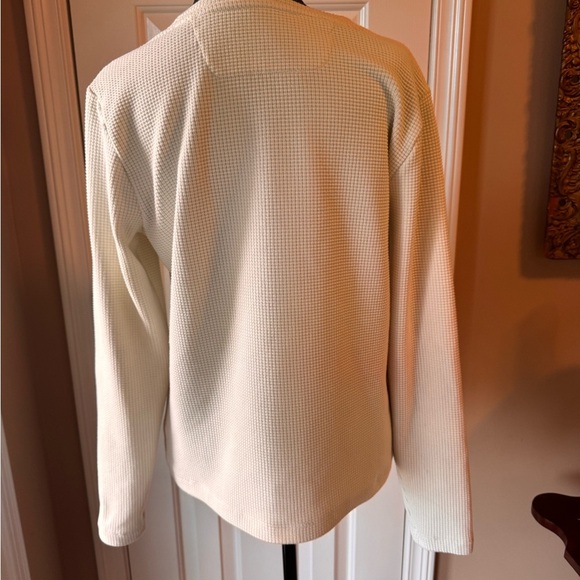 Women’s Fig Cream  Long Sleeve Waffle Thermal Top - Picture 6 of 12